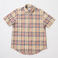 KEATON CHASE USA S/S CLASSIC FIT PULLOVER BD SHIRT MADRAS SEERSUCKER