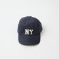 FELCO NEW SHAPE STONE WASHED TWILL BB CAP W/NEW YORK BLACK YANKEES