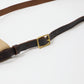 HERITAGE LEATHER 18oz CANVAS CUSTOM MADE SACOCHE BAG W/ LEATHER STRAP - KHAKI / BROWN LEATHER
