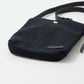HERITAGE LEATHER 18oz CANVAS CUSTOM MADE SACOCHE BAG W/ LEATHER STRAP - BLACK / BLACK LEATHER