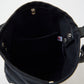 HERITAGE LEATHER 18oz CANVAS CUSTOM MADE SACOCHE BAG W/ LEATHER STRAP - BLACK / BLACK LEATHER