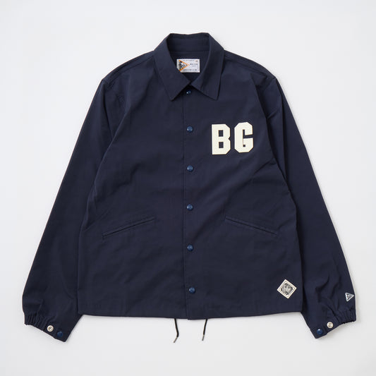 FELCO CLASSIC FIT SET IN SLEEVE UNLINED COACH JACKET SNAP BUTTON FRONT - BROOKLIN ROYAL GIANTS