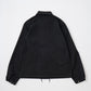 FELCO CLASSIC FIT SET IN SLEEVE UNLINED COACH JACKET SNAP BUTTON FRONT - NEW YORK BLACK YANKEES