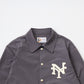 FELCO CLASSIC FIT SET IN SLEEVE UNLINED COACH JACKET SNAP BUTTON FRONT - NEW YORK CUBANS