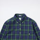 KEATON CHASE USA L/S CLASSIC FIT PULLOVER BD SHIRT TWILL CHECK - GREEN_NAVY_YELLOW CHECK