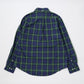 KEATON CHASE USA L/S CLASSIC FIT PULLOVER BD SHIRT TWILL CHECK - GREEN_NAVY_YELLOW CHECK