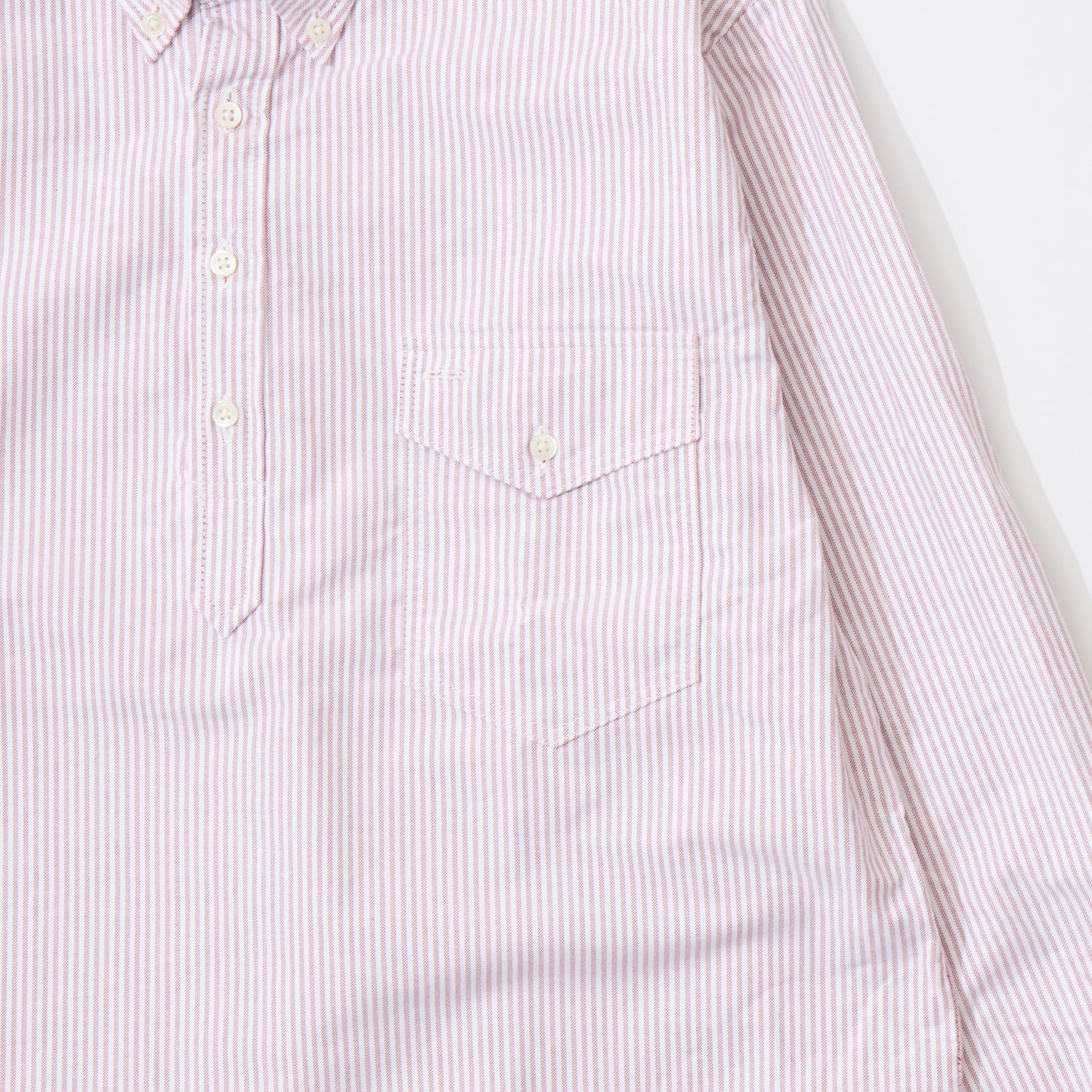 KEATON CHASE USA L/S CLASSIC FIT PULLOVER BD SHIRT PREMIUM OXFORD LONDON STRIPE (CANDY STRIPE) - 2 COLORS