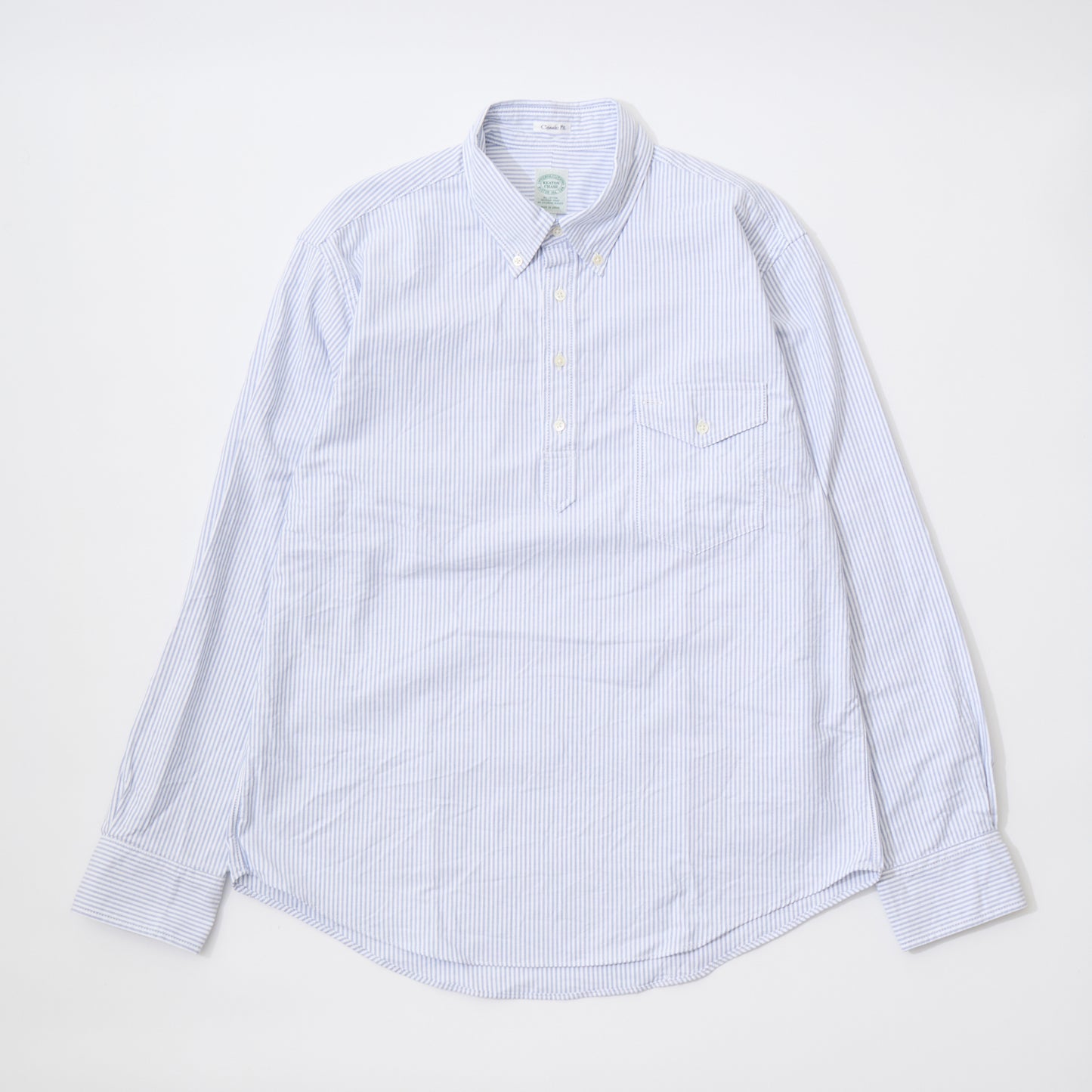 KEATON CHASE USA L/S CLASSIC FIT PULLOVER BD SHIRT PREMIUM OXFORD LONDON STRIPE (CANDY STRIPE) - 2 COLORS