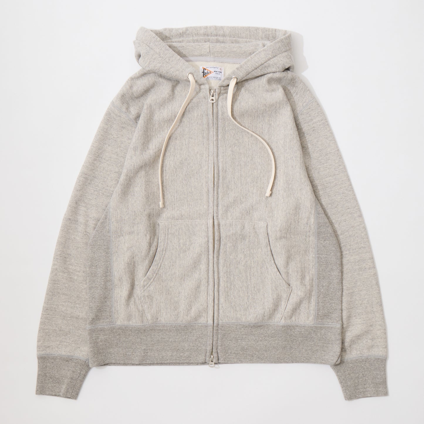 FELCO CLASSIC FIT 10oz FRENCH TERRY INVERSE WEAVE FULL ZIP PARKA W/ KANGAROO POCKET - 7 COLORS