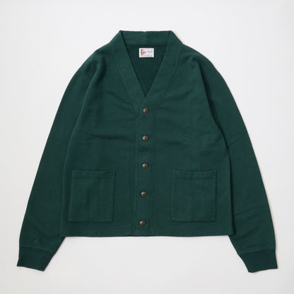 FELCO CLASSIC FIT 10oz TERRY V NECK BUTTON CARDIGAN - 6 COLORS