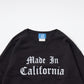 CALIFOLKS MADE IN CALIFORNIA COMFORT WASH CREW NECK SWEAT SHIRT - BLACK