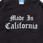 CALIFOLKS MADE IN CALIFORNIA COMFORT WASH CREW NECK SWEAT SHIRT - BLACK
