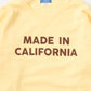 CALIFOLKS MADE IN CALIFORNIA COMFORT WASH CREW NECK SWEAT SHIRT - YELLOW