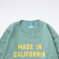 CALIFOLKS MADE IN CALIFORNIA COMFORT WASH CREW NECK SWEAT SHIRT - GREEN