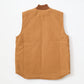 CALIFOLKS CARHARTT USA DUCK VEST w/CALIFOLKS EMBROIDERY - BROWN