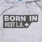CALIFOLKS US GILDAN HOODED PULLOVER SWEAT - BORN IN WEST LA