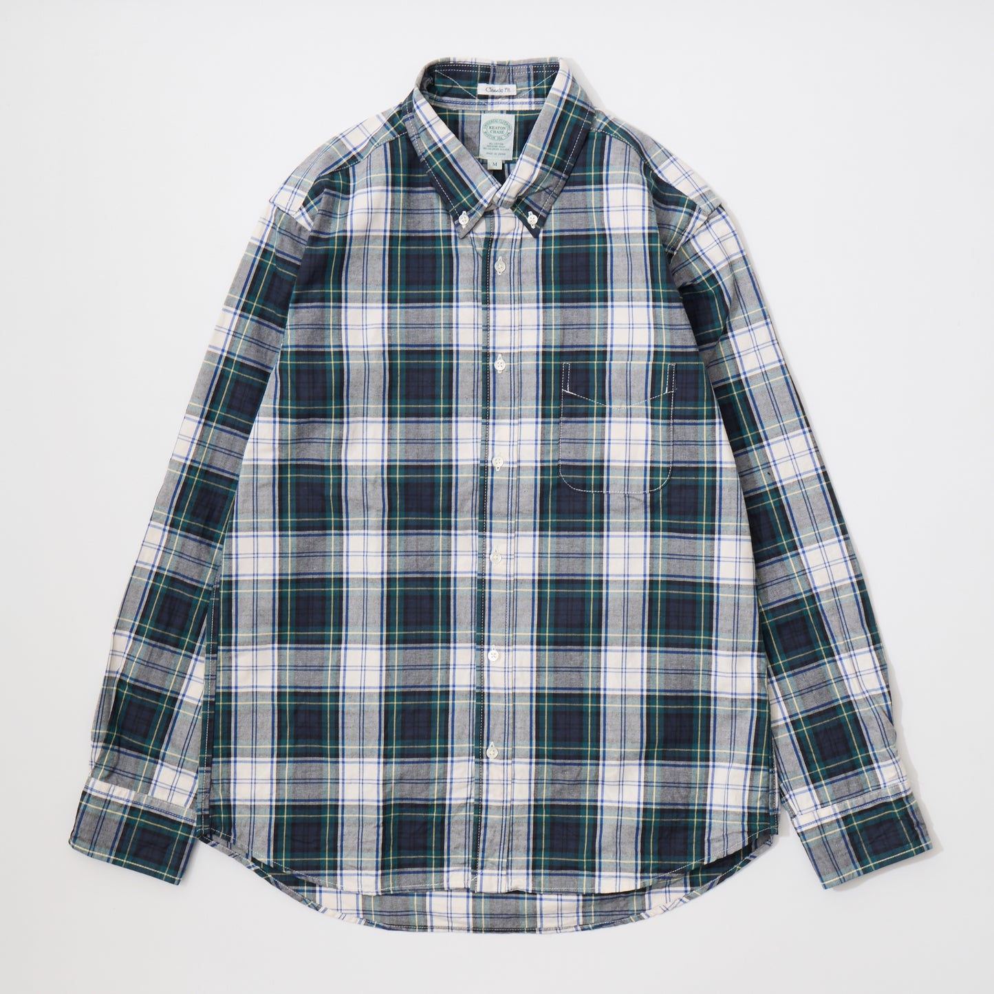 KEATON CHASE USA L/S CLASSIC FIT FULL OPEN BD SHIRT TWILL CHECK - 2 COLORS