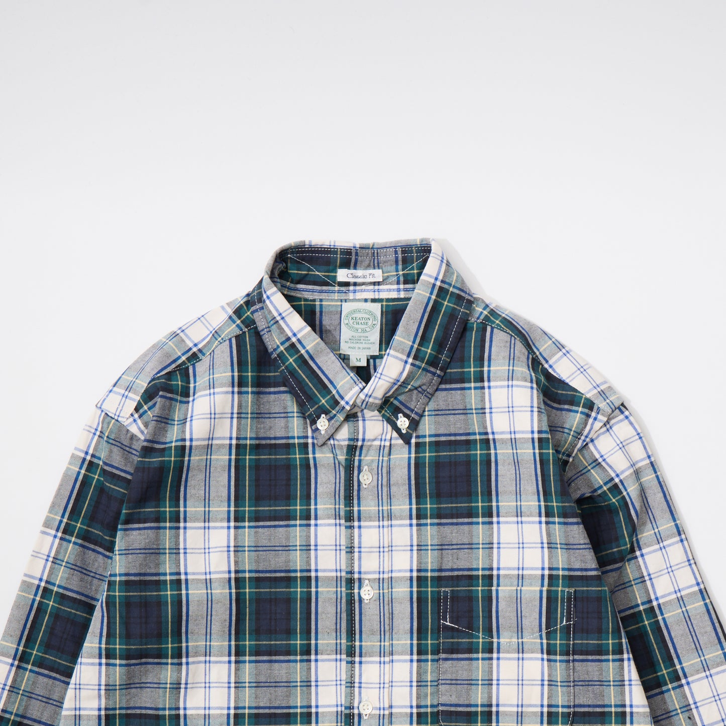 KEATON CHASE USA L/S CLASSIC FIT FULL OPEN BD SHIRT TWILL CHECK - 2 COLORS