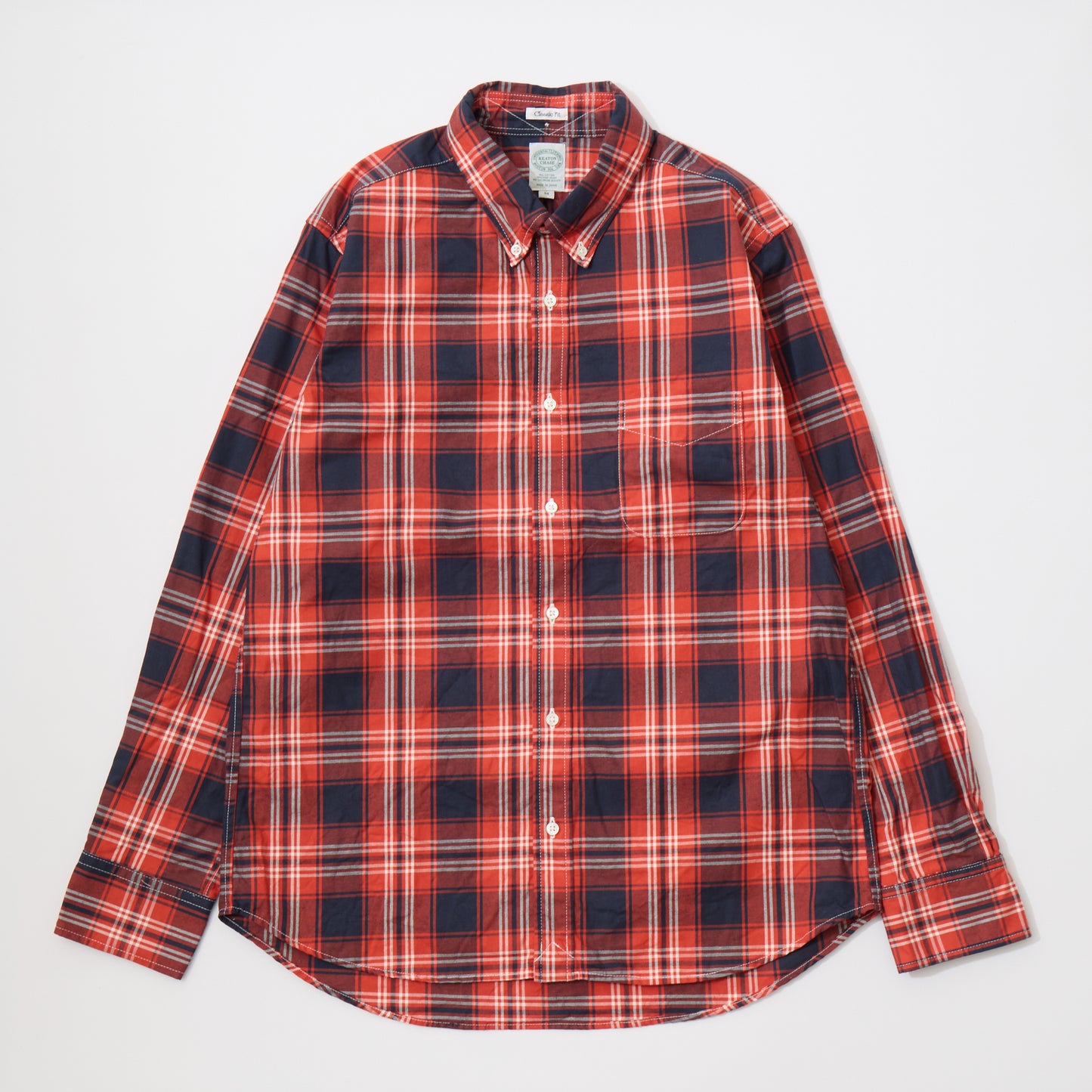 KEATON CHASE USA L/S CLASSIC FIT FULL OPEN BD SHIRT TWILL CHECK - 2 COLORS