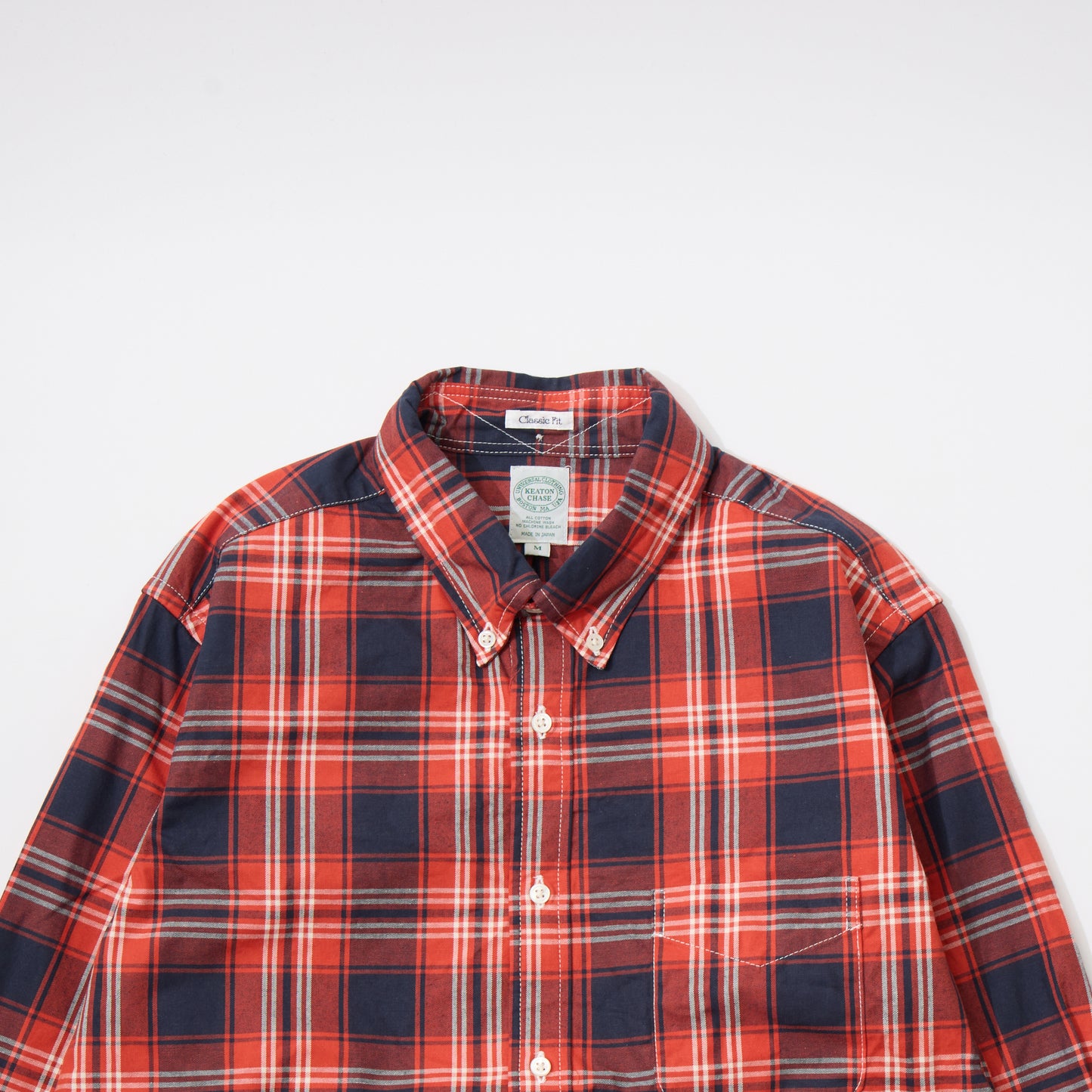KEATON CHASE USA L/S CLASSIC FIT FULL OPEN BD SHIRT TWILL CHECK - 2 COLORS
