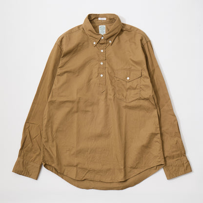 KEATON CHASE USA L/S CLASSIC FIT PULLOVER B/D SHIRT 30S COTTON DYED TWILL - 2 COLORS