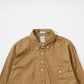 KEATON CHASE USA L/S CLASSIC FIT PULLOVER B/D SHIRT 30S COTTON DYED TWILL - 2 COLORS