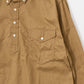 KEATON CHASE USA L/S CLASSIC FIT PULLOVER B/D SHIRT 30S COTTON DYED TWILL - 2 COLORS
