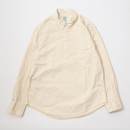 KEATON CHASE USA L/S CLASSIC FIT PULLOVER B/D SHIRT 30S COTTON DYED TWILL - 2 COLORS