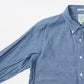 KEATON CHASE USA L/S FULL OPEN BD SHIRT 5oz INDIGO CHAMBRAY