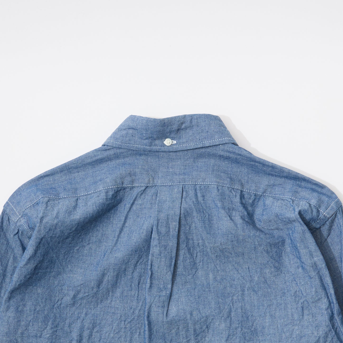 KEATON CHASE USA L/S FULL OPEN BD SHIRT 5oz INDIGO CHAMBRAY