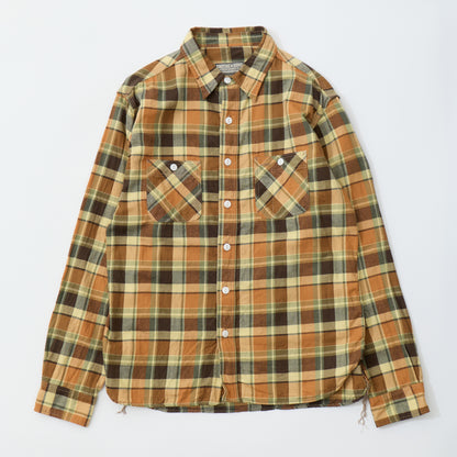 EMPIRE & SONS L/S WORK SHIRT - 30S ORGANIC TWILL CHECK