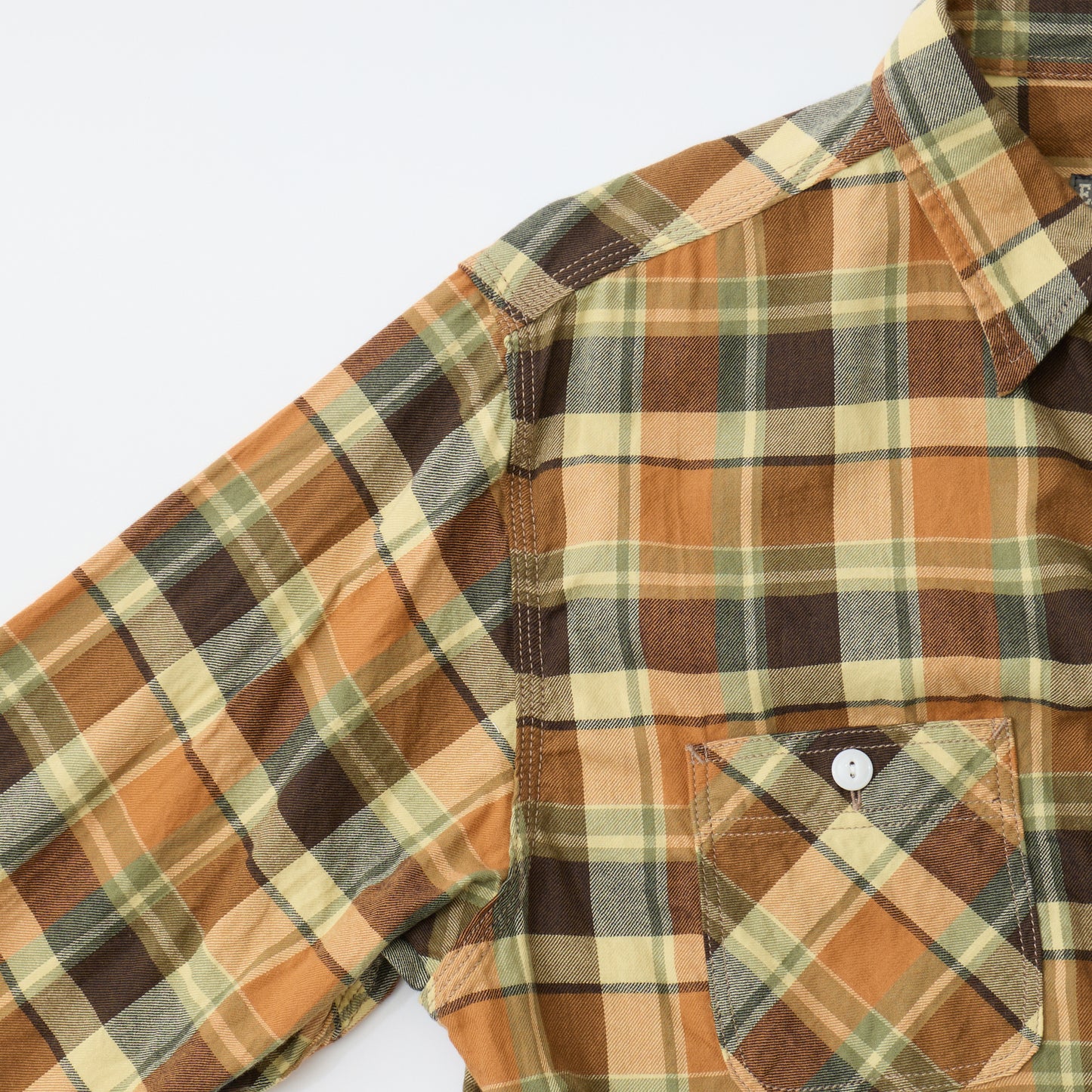 EMPIRE & SONS L/S WORK SHIRT - 30S ORGANIC TWILL CHECK