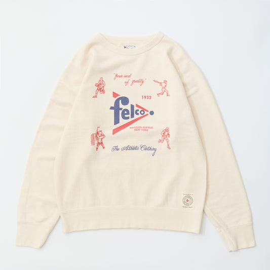 FELCO CLASSIC FIT 10oz TERRY BINDER CREW SET IN SWEAT - FELCO SPORTS PRINT