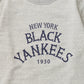 FELCO CLASSIC FIT 10oz TERRY BINDER CREW SET IN SWEAT - NEW YORK BLACK YANKEES