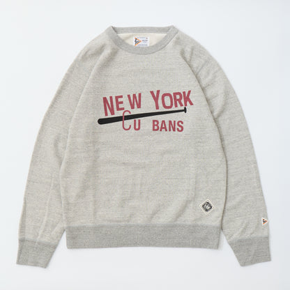 FELCO CLASSIC FIT 10oz TERRY BINDER CREW SET IN SWEAT - NEW YORK CUBANS