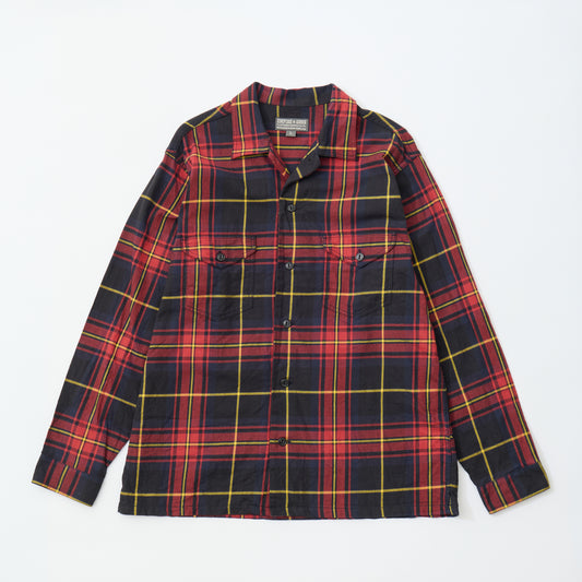 EMPIRE & SONS WORK SHIRT JACKET - COTTON TWILL CHECK - RED_BLACK_YELLOW