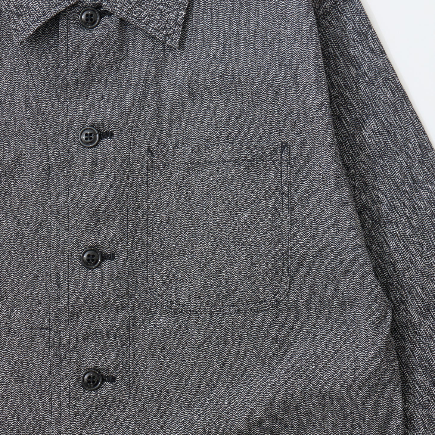 EMPIRE & SONS COVERALL WORK JACKET - 7.5oz SALT AND PEPPER CHAMBRAY