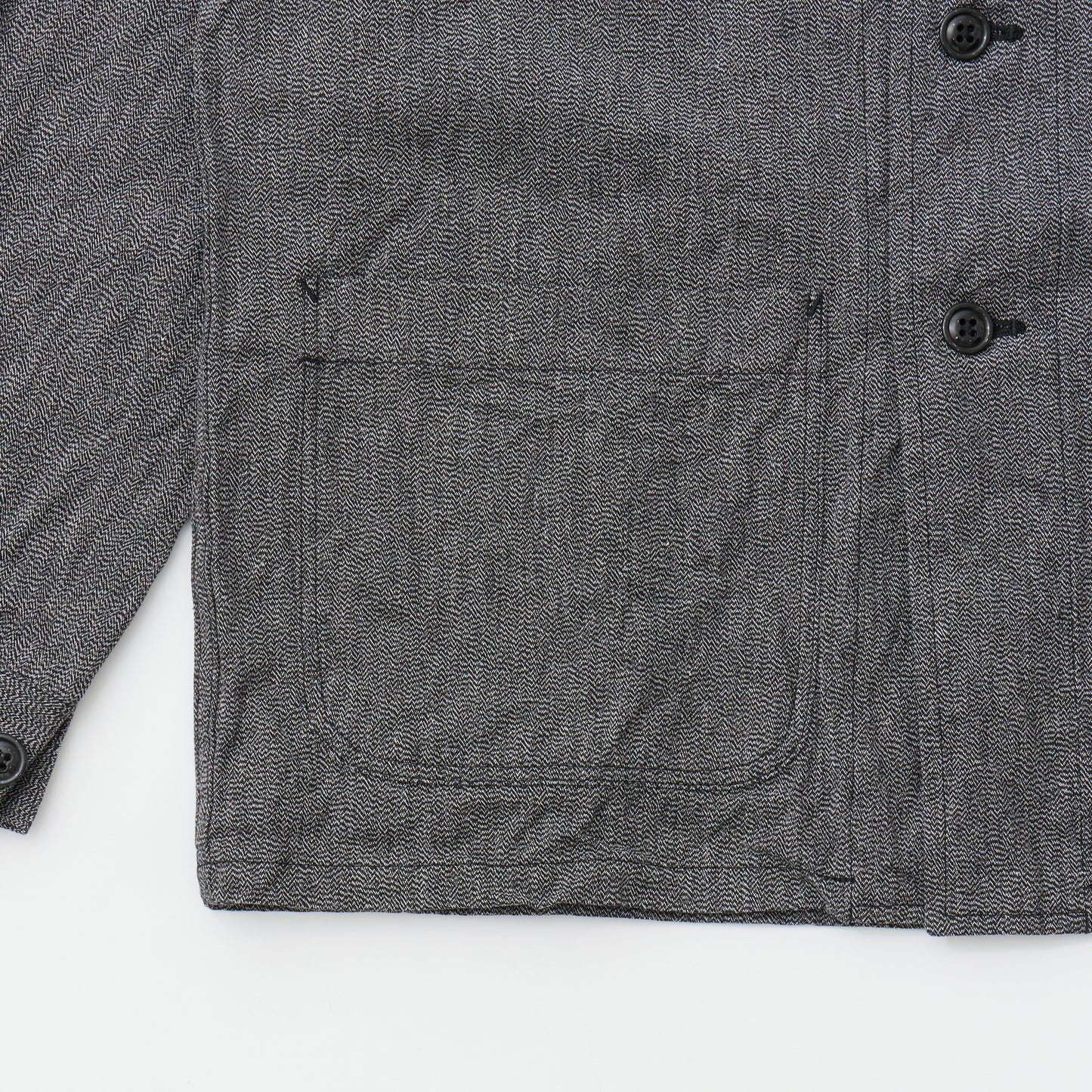 EMPIRE & SONS COVERALL WORK JACKET - 7.5oz SALT AND PEPPER CHAMBRAY
