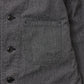 EMPIRE & SONS COVERALL WORK JACKET - 7.5oz SALT AND PEPPER CHAMBRAY - BALL BIO WASH