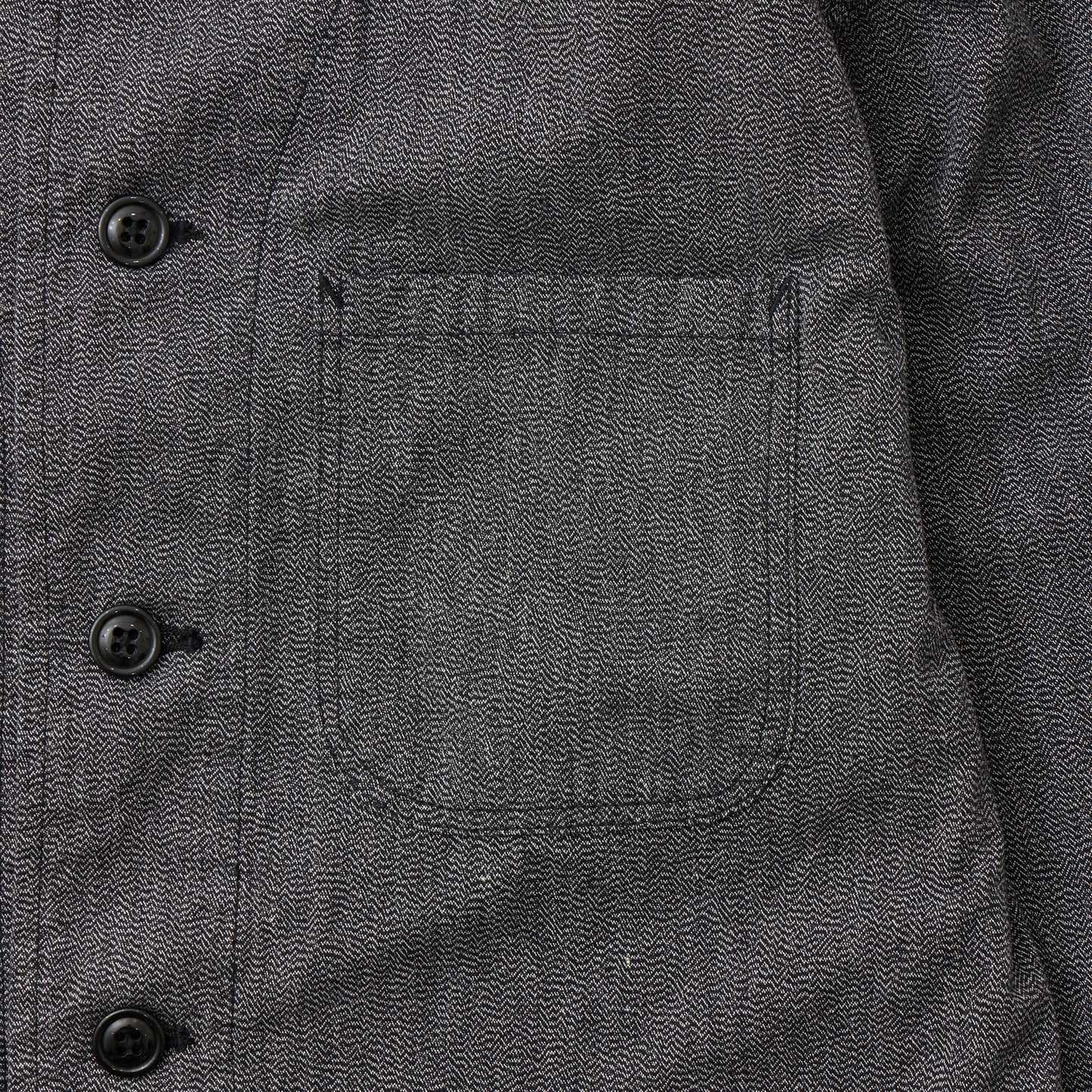 EMPIRE & SONS COVERALL WORK JACKET - 7.5oz SALT AND PEPPER CHAMBRAY - BALL BIO WASH