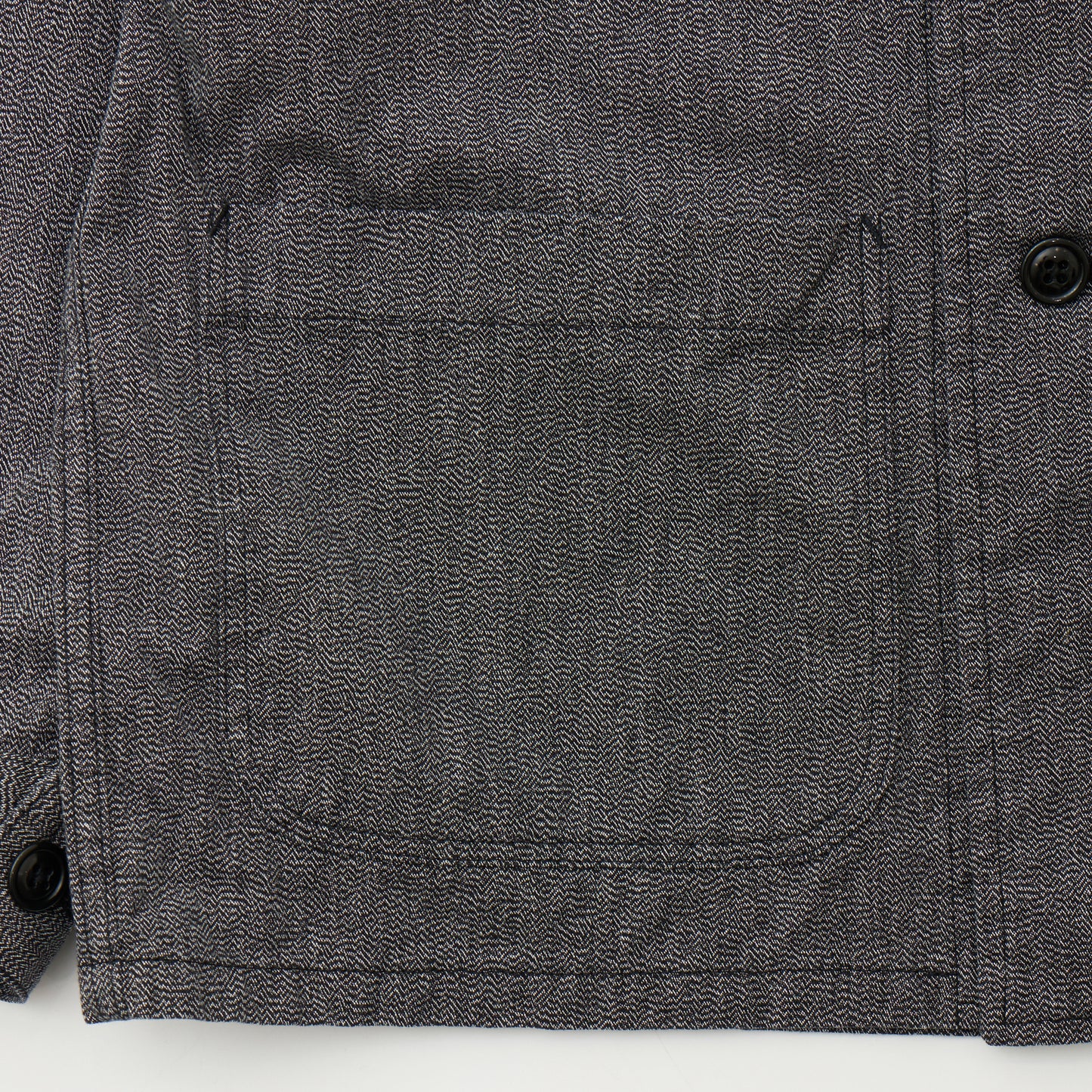 EMPIRE & SONS COVERALL WORK JACKET - 7.5oz SALT AND PEPPER CHAMBRAY - BALL BIO WASH