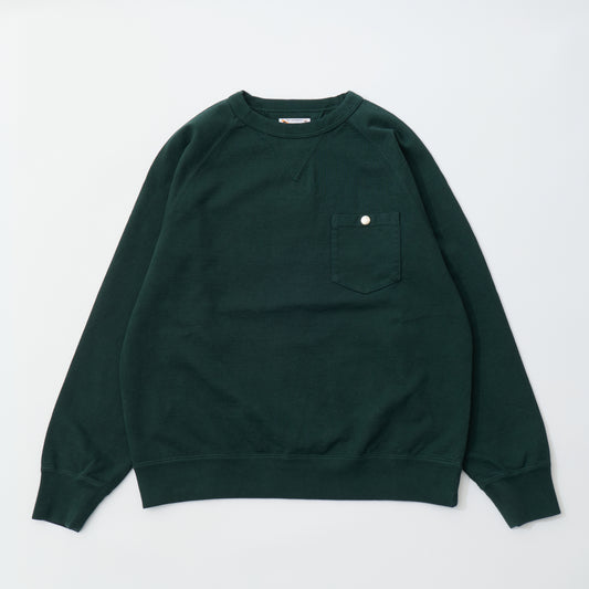 FELCO AGING COLLECTION - 16oz HARD INLAY ALL SEAM RAGLAN V GUSSET CREW W/ CHEST SNAP POCKET - 3 COLORS