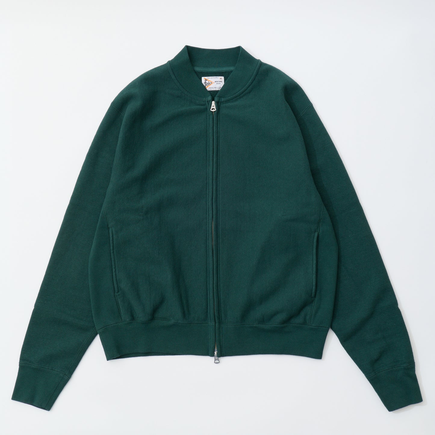 FELCO CLASSIC FIT 16oz TERRY ZIP BASEBALL NECK W/SLASH POCKET - 6 COLORS