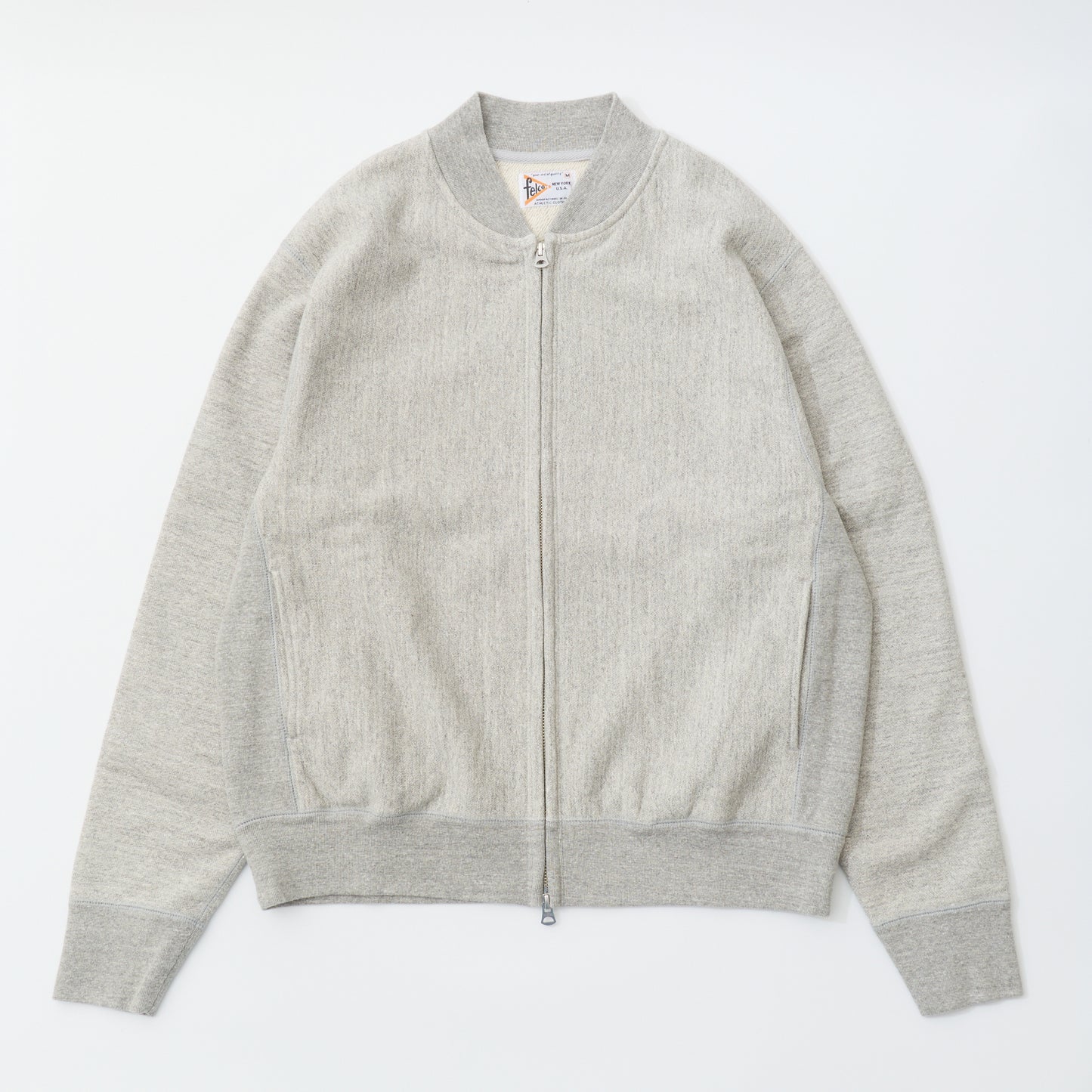 FELCO CLASSIC FIT 16oz TERRY ZIP BASEBALL NECK W/SLASH POCKET - 6 COLORS