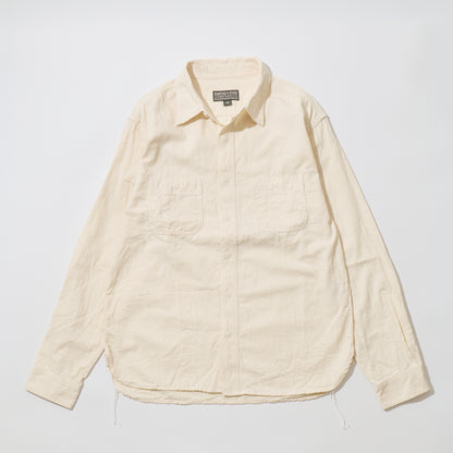 EMPIRE & SONS L/S WORK SHIRT 6oz SLUB DENIM - NATURAL