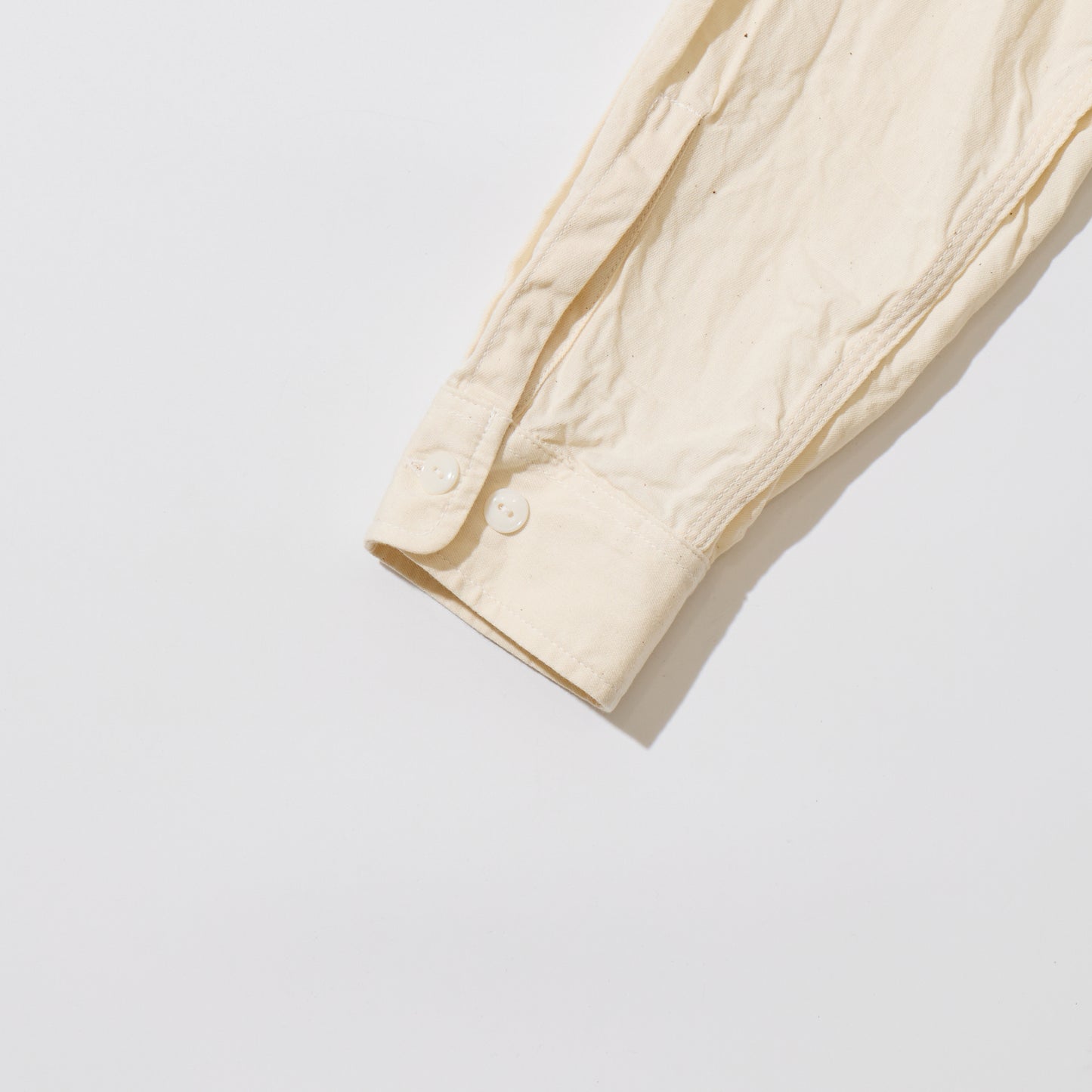 EMPIRE & SONS L/S WORK SHIRT 6oz SLUB DENIM - NATURAL