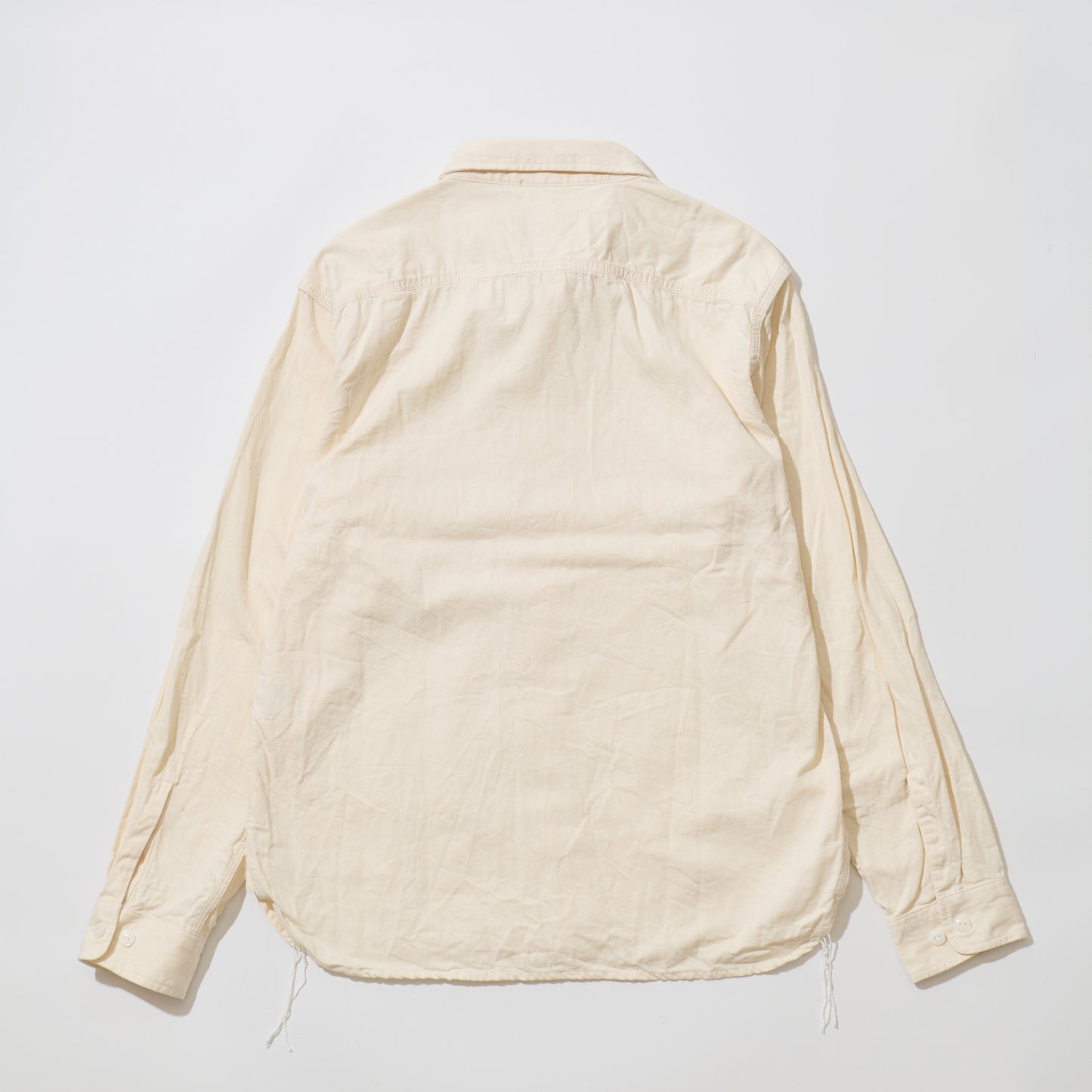 EMPIRE & SONS L/S WORK SHIRT 6oz SLUB DENIM - NATURAL