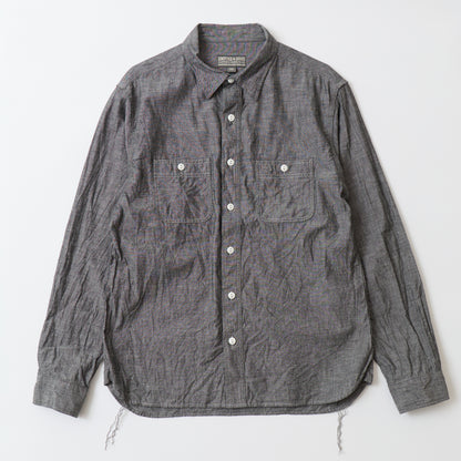 EMPIRE & SONS L/S WORK SHIRT VINTAGE BLACK CHAMBRAY