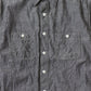 EMPIRE & SONS L/S WORK SHIRT VINTAGE BLACK CHAMBRAY