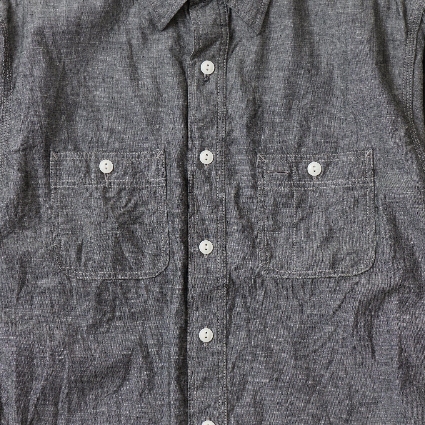 EMPIRE & SONS L/S WORK SHIRT VINTAGE BLACK CHAMBRAY